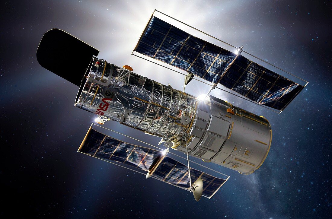 Hubble space telescope,illustration