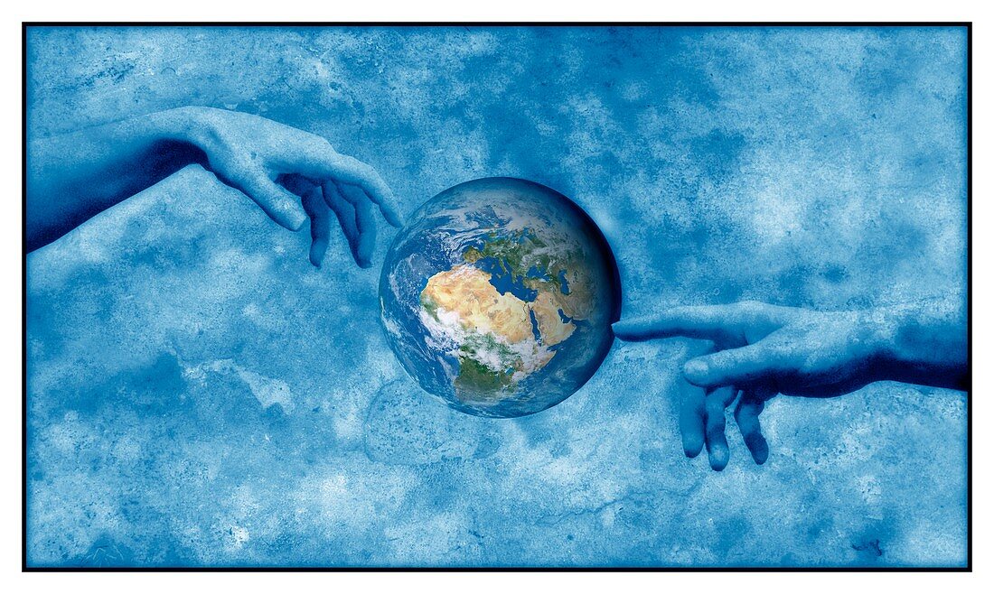Creation of the Earth,conceptual image