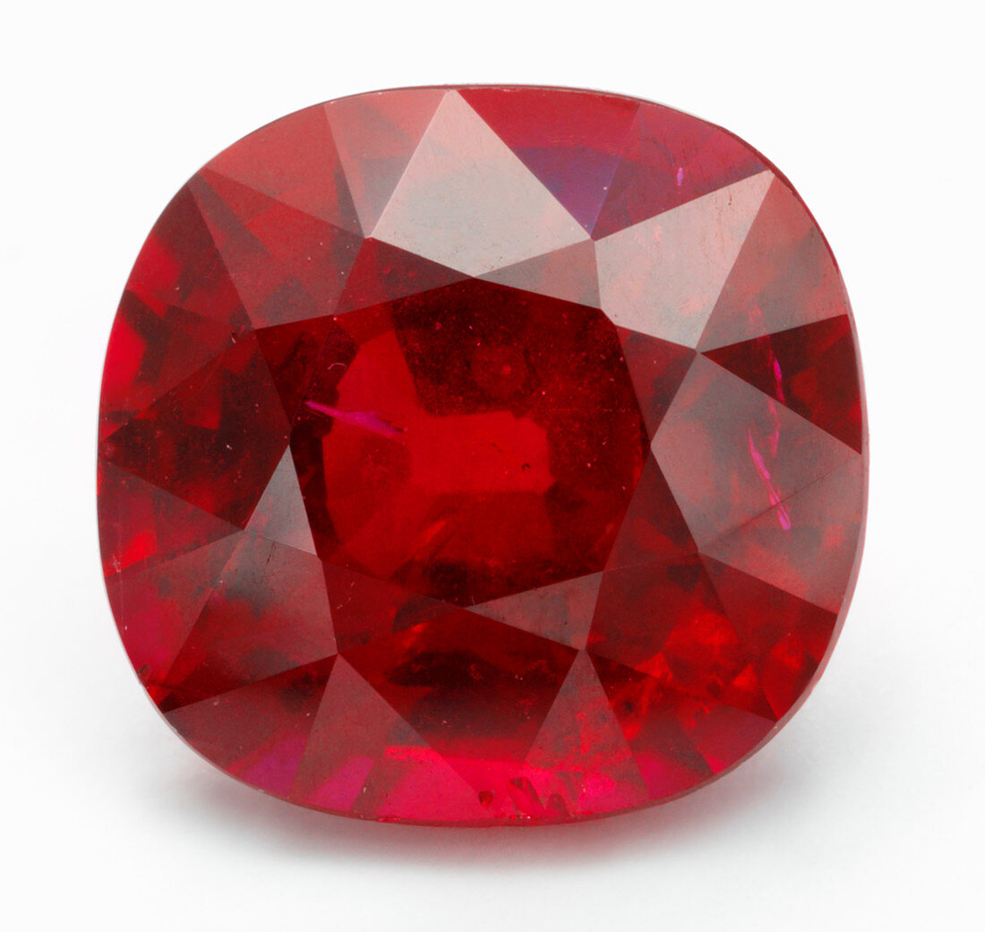 Cut Ruby gemstone