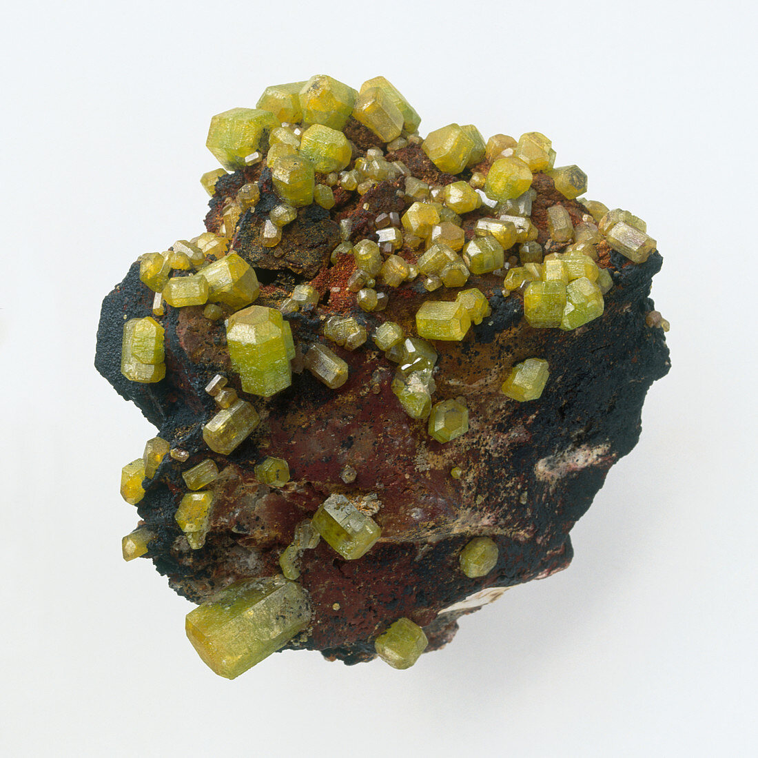 Mimetite in prismatic crystal form