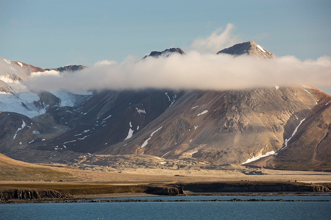 A mountain peak on Svalbard