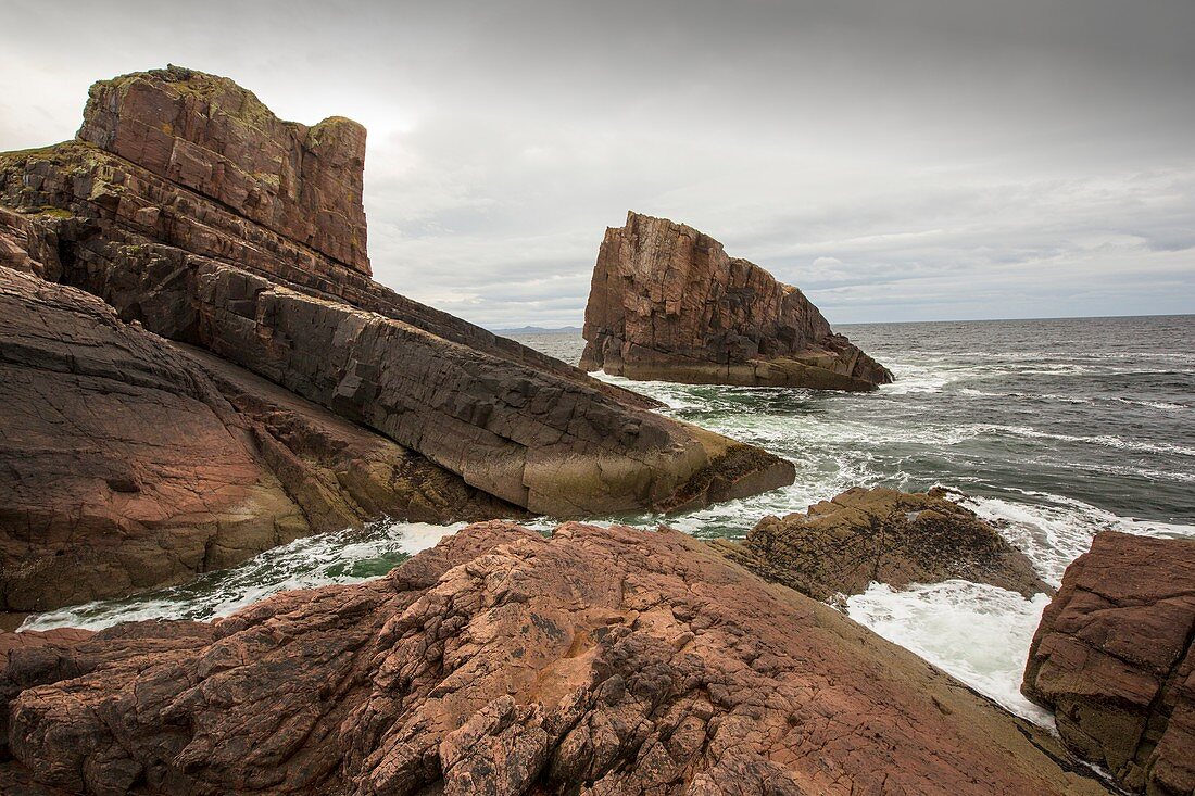 The famous split rock of Clachtoll