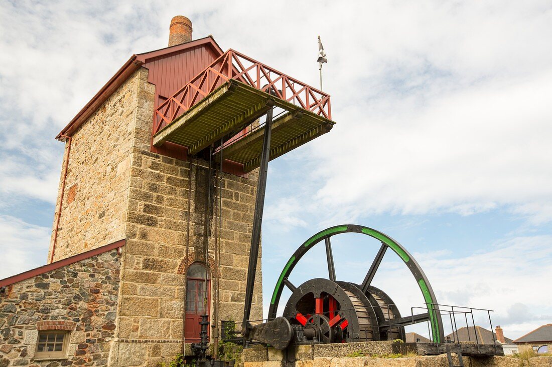 A preserved tin mine engine house