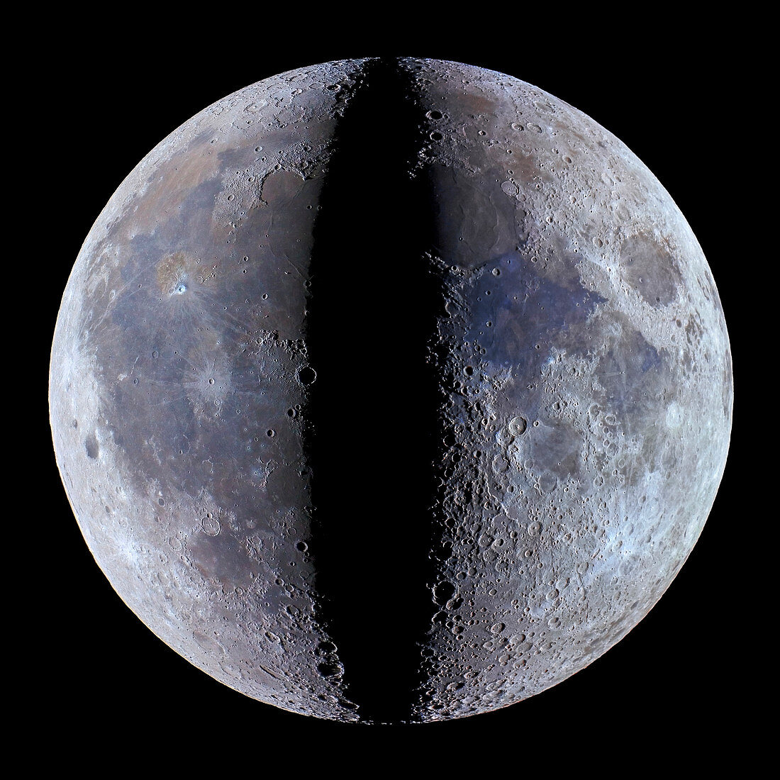 Moon's phases,optical image