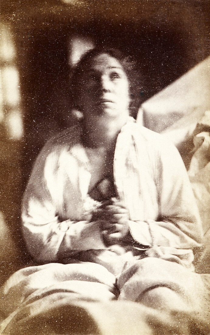 Epileptic patient,19th Century image