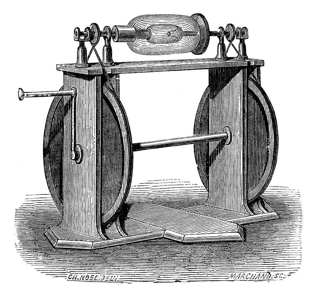 Hauksbee electrostatic generator,1709