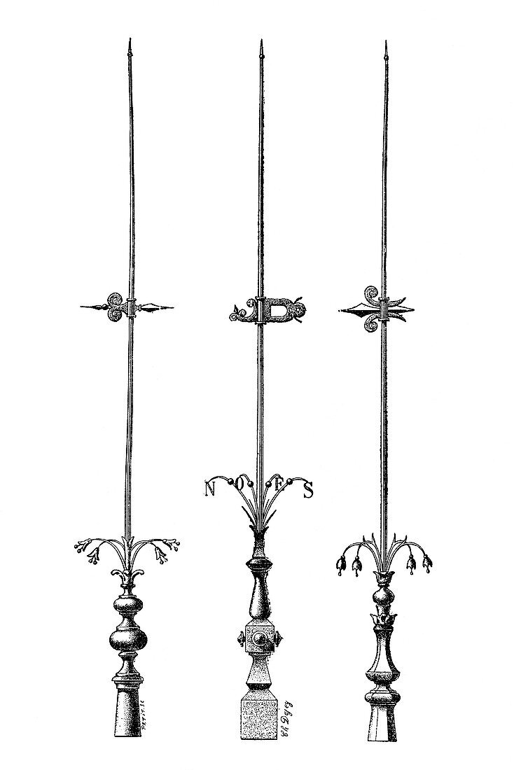 Lightning rods,19th century
