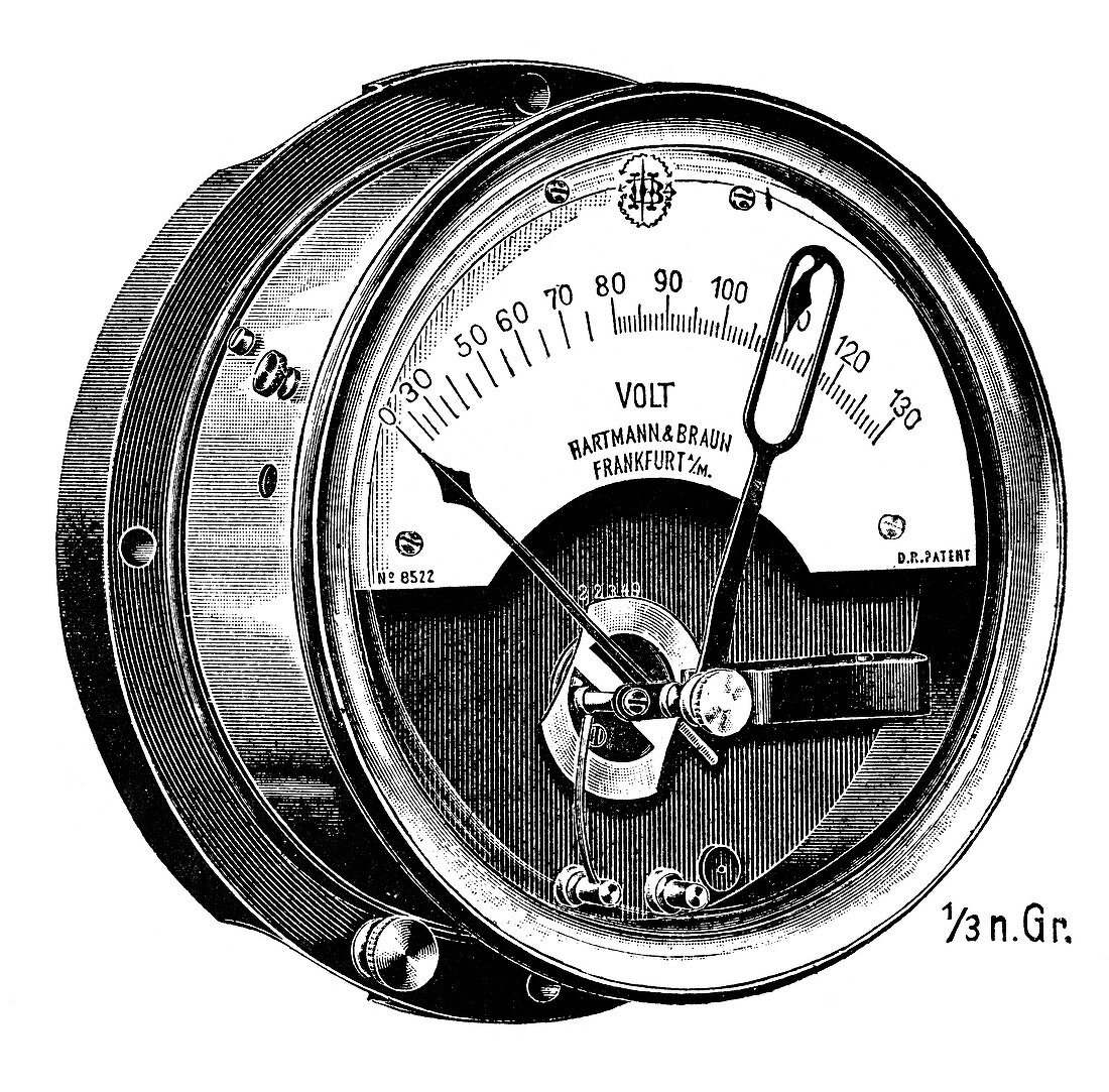 Thermal voltmeter,1900s
