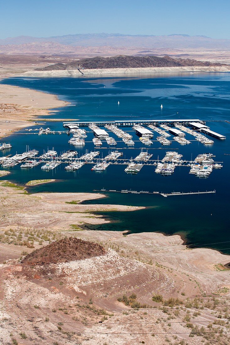 A marina on Lake Mead,Nevada,USA