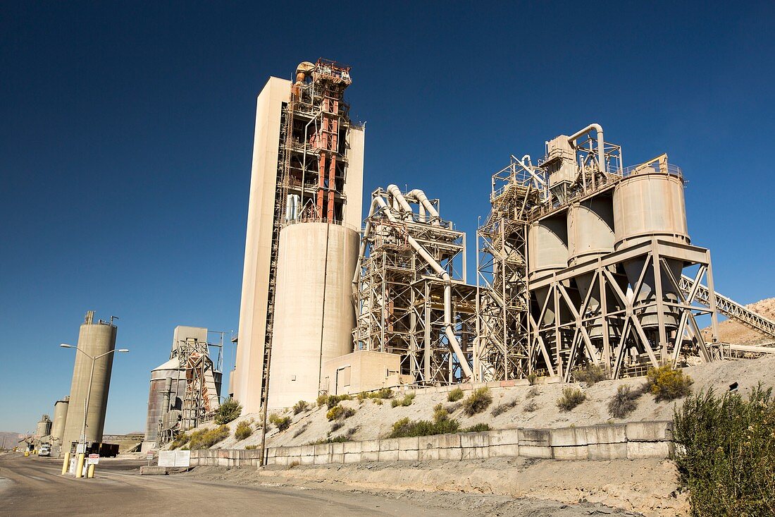 A cement works at Tehachapi Pass