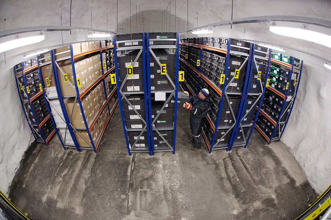 Svalbard Global Seed Vault racks