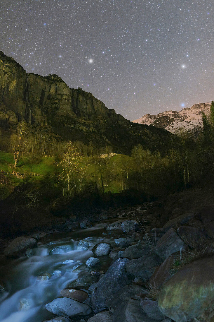 Stars over Lauterbrunnen,Switzerland