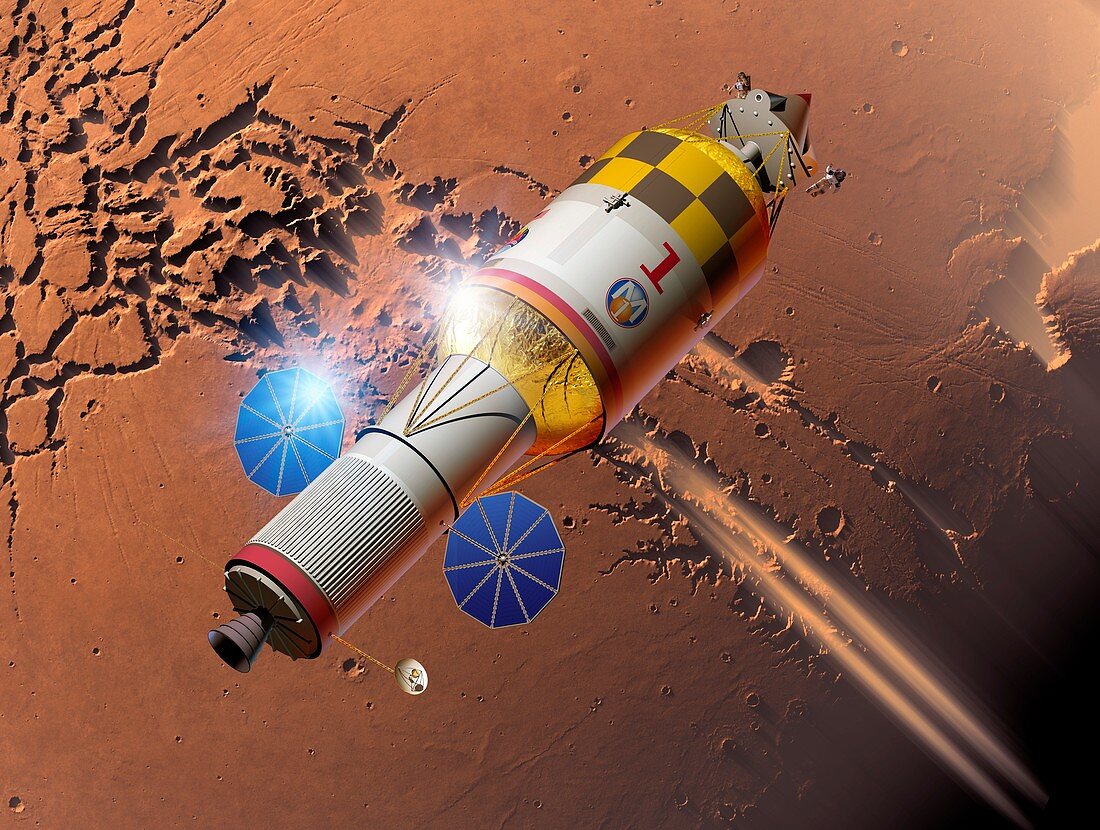 Manned mission to Mars,artwork