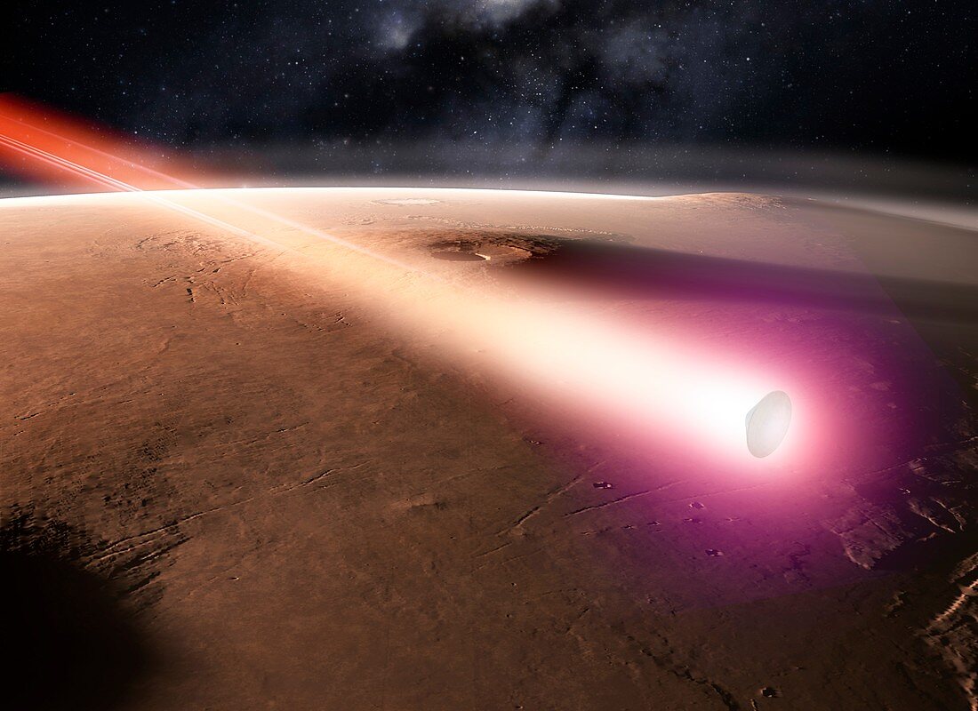 Beagle 2 over Mars,artwork