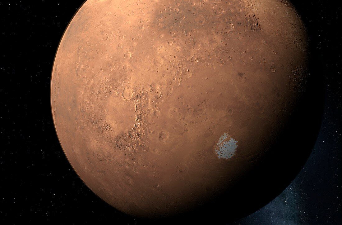Mars South Pole,artwork