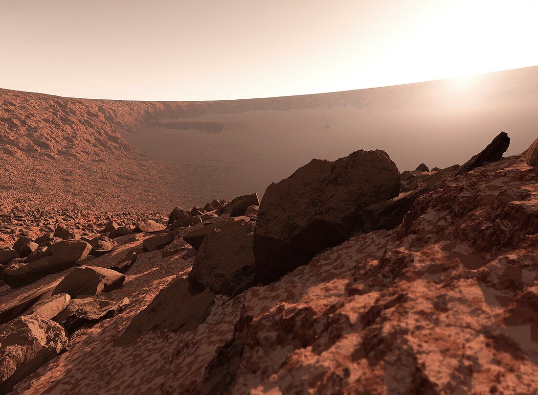 Sunrise on Mars,artwork