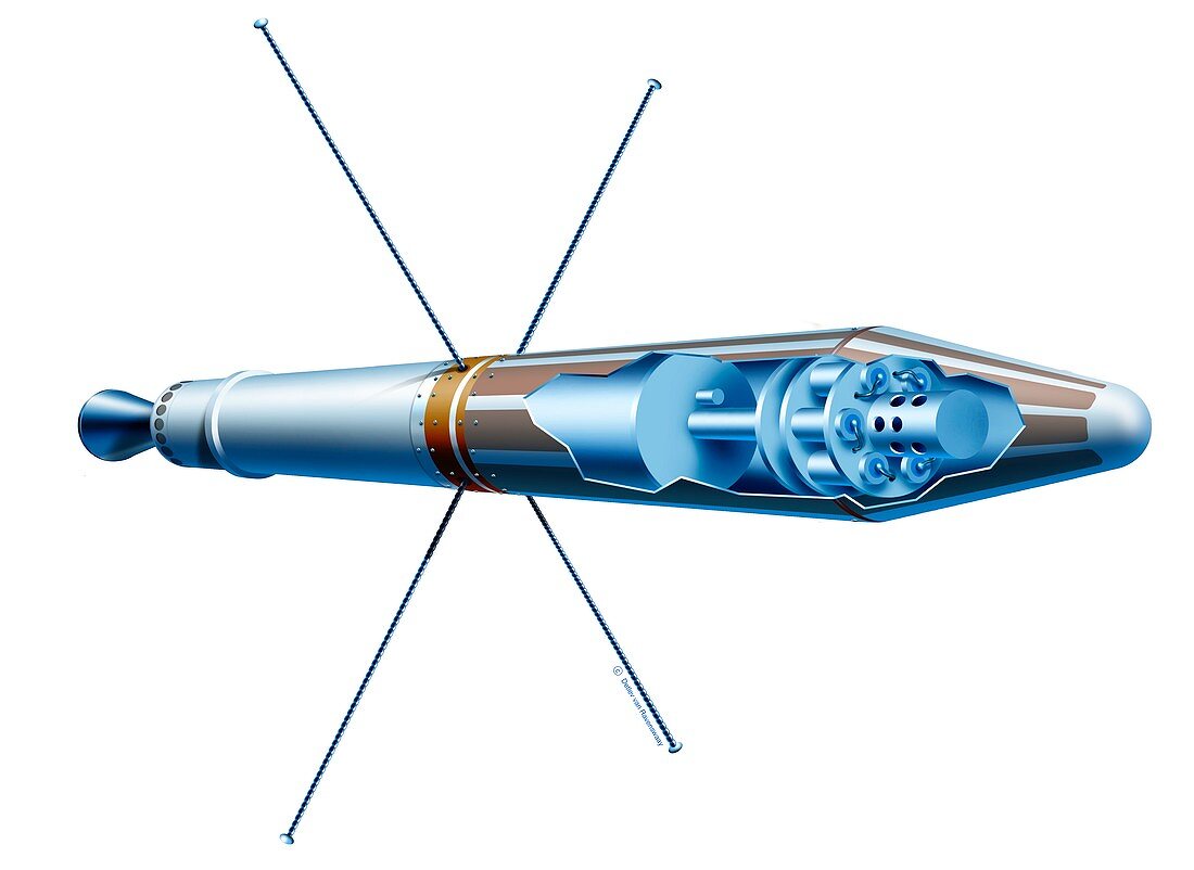Explorer 1 satellite,illustration