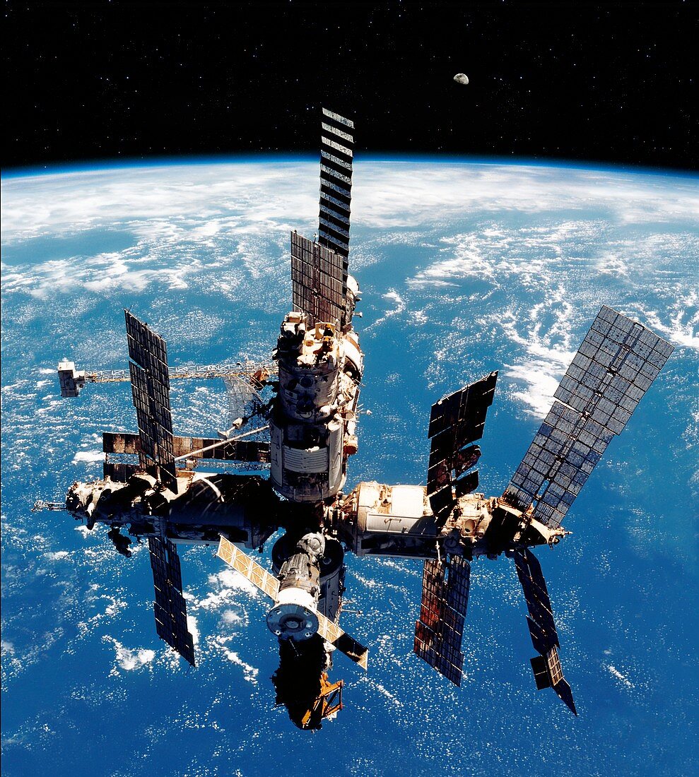 MIR space station in orbit