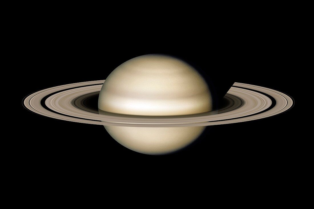 Saturn from space,illustration
