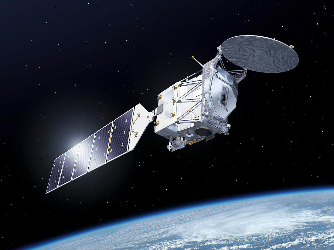 EarthCARE satellite,illustration
