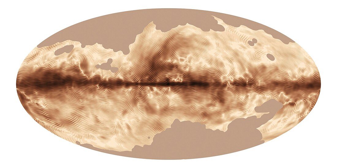 Milky Way's magnetic field,Planck image