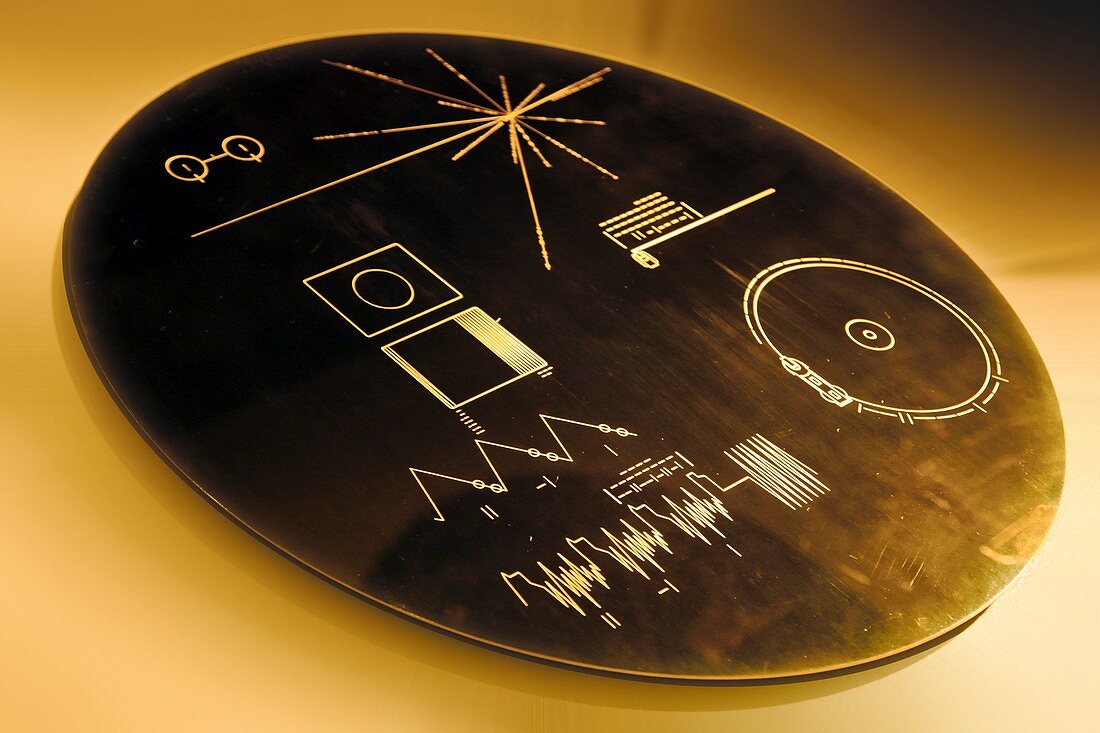 Voyager program,commemorative plate