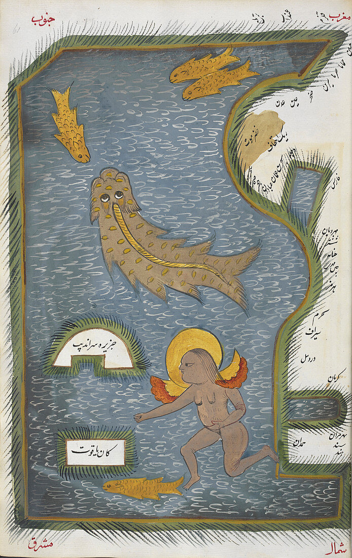 Persian Sea,historical illustration