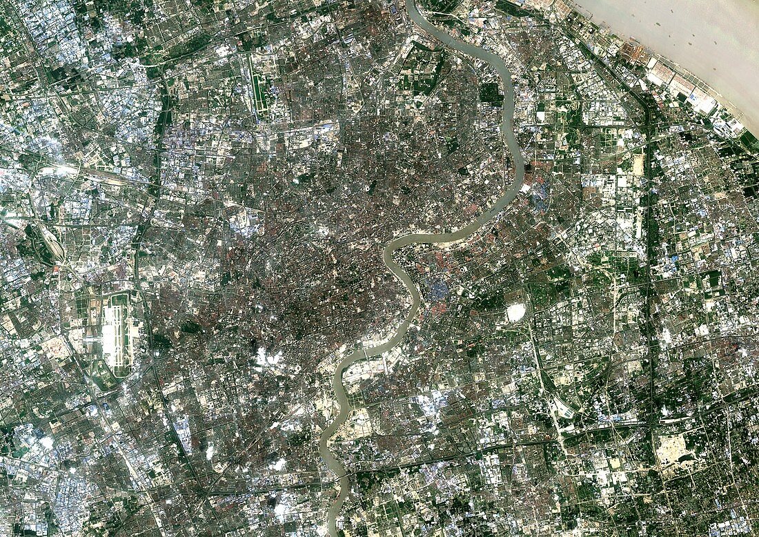 Shanghai,China,satellite image