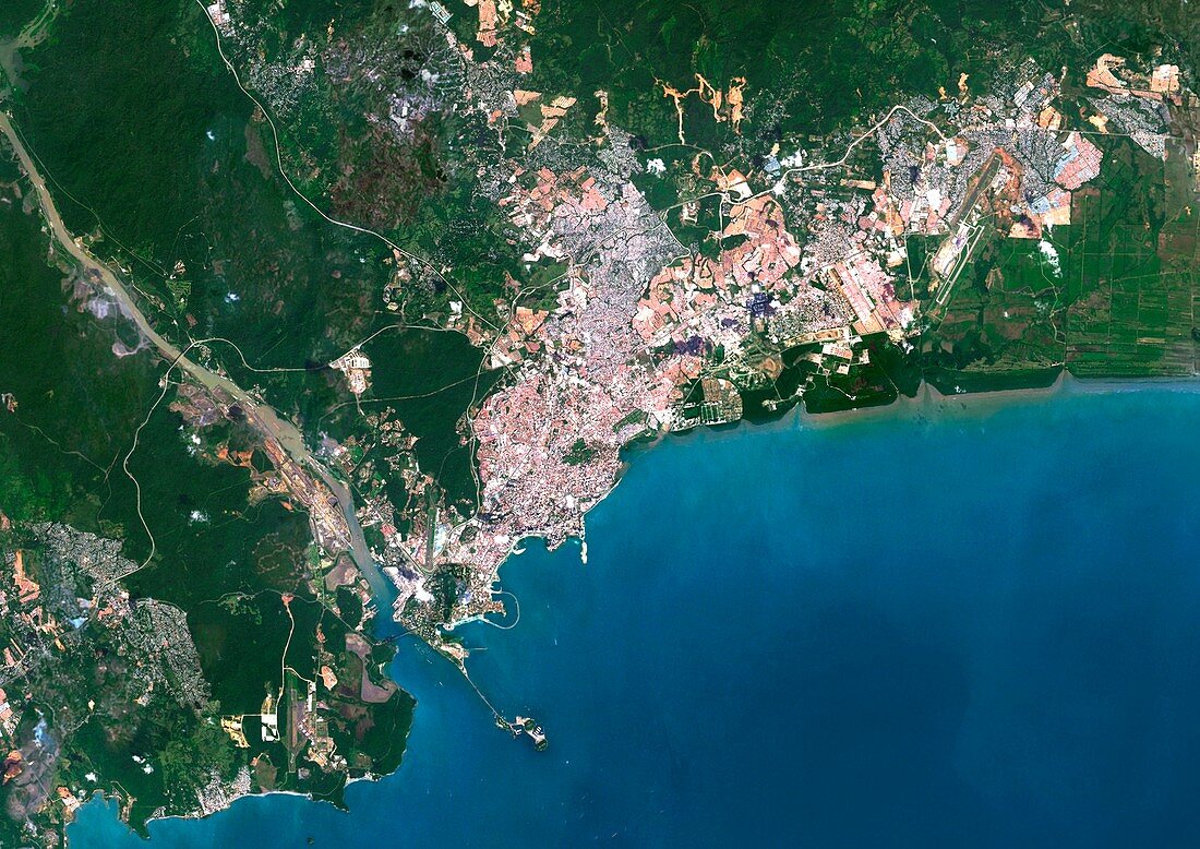 Panama City,Panama,satellite image