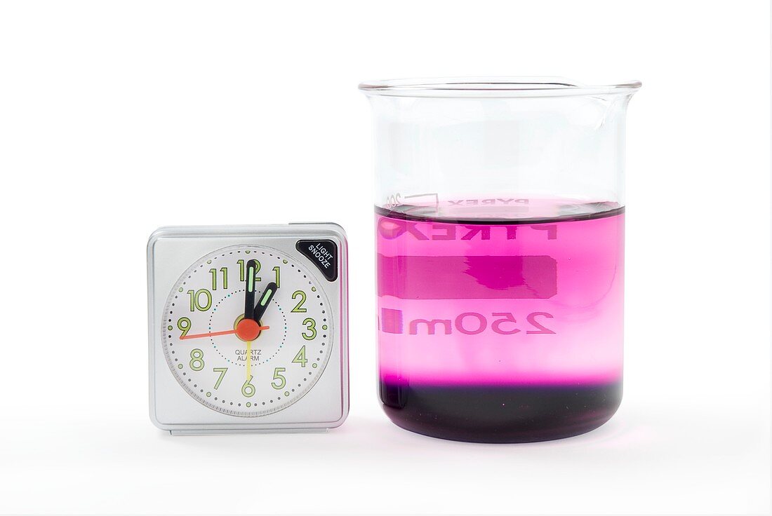 Potassium permanganate diffusion in water