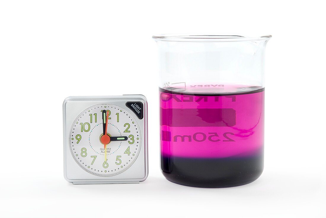 Potassium permanganate diffusion in water