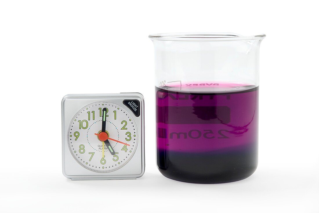 Potassium permanganate diffusion in water