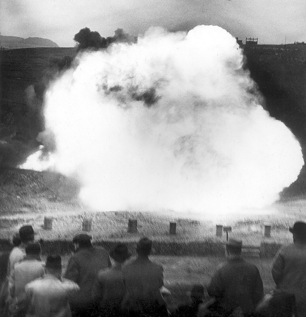Coal dust explosion experiment,1940s