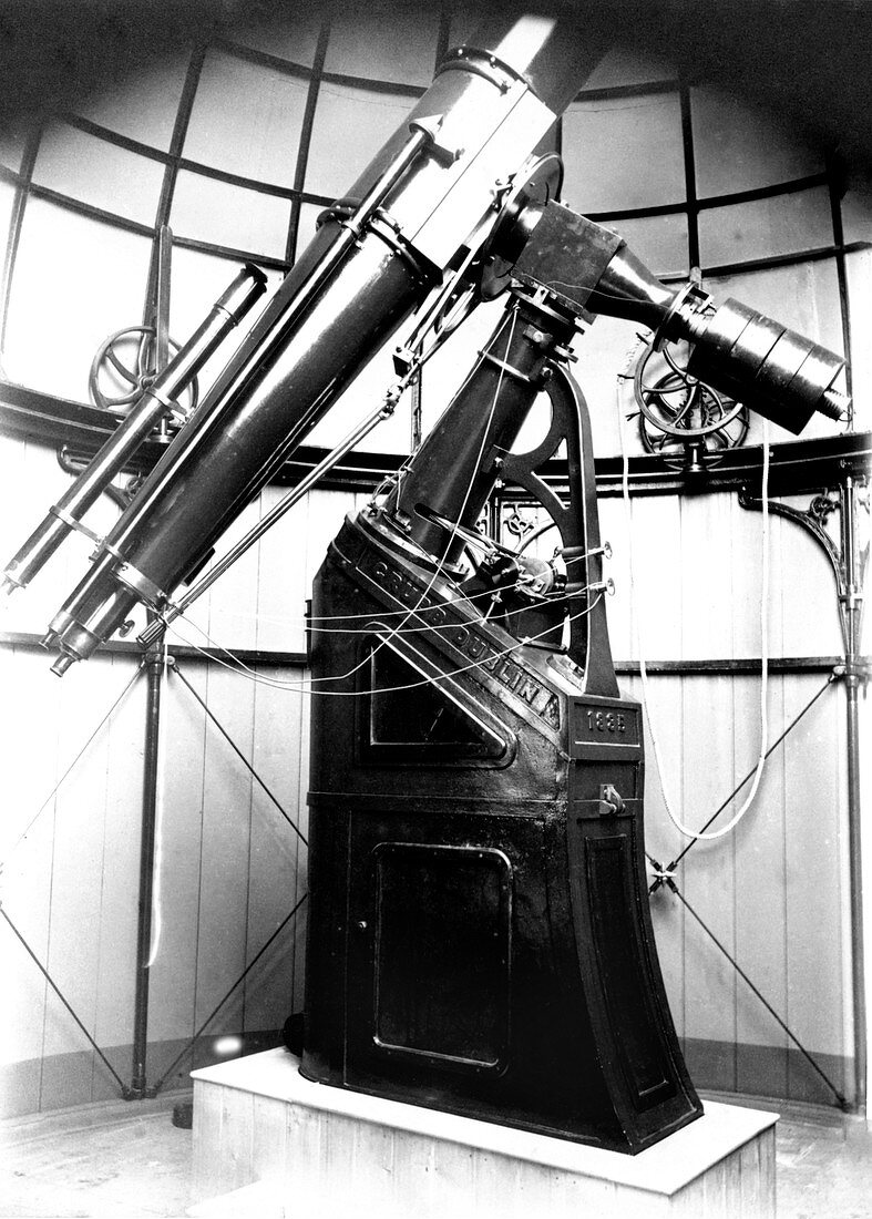 Armagh 10-inch refractor telescope,1885