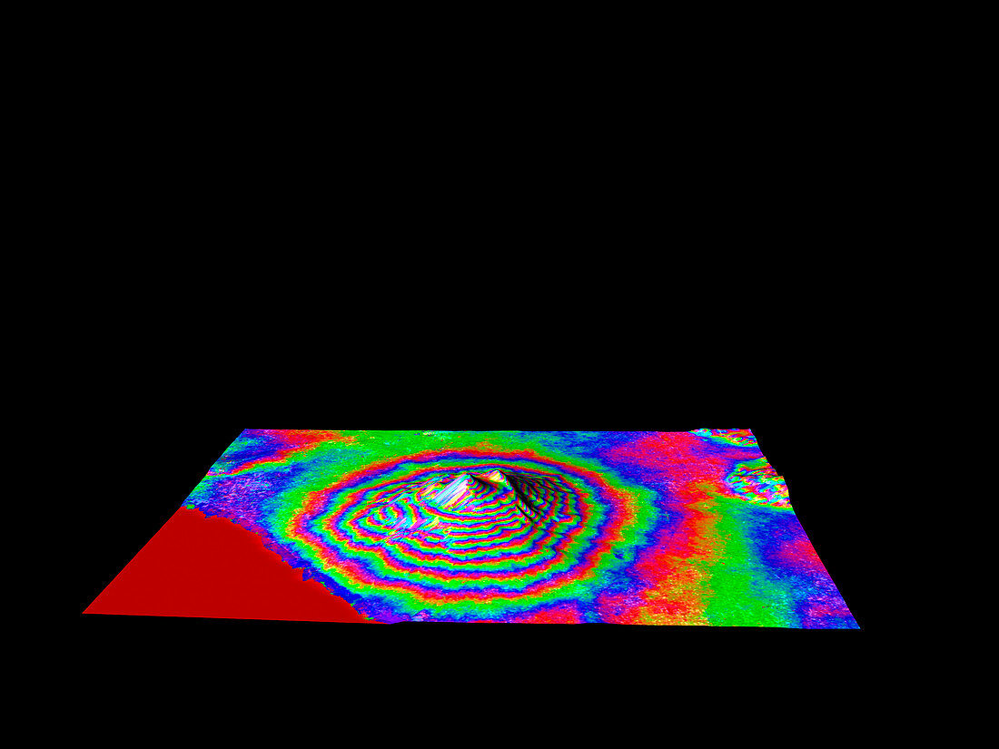 Mount Vesuvius,interferometry image