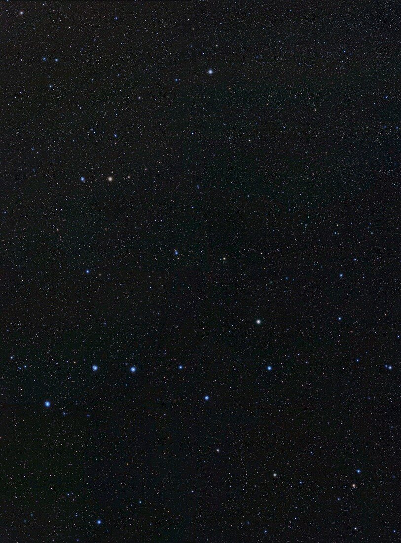 Big Dipper and Ursa Minor constellation