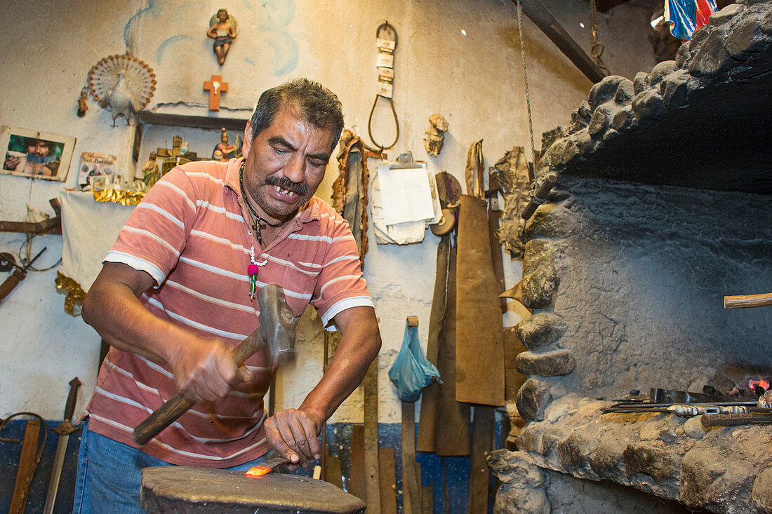 Artisan metal worker,Mexico
