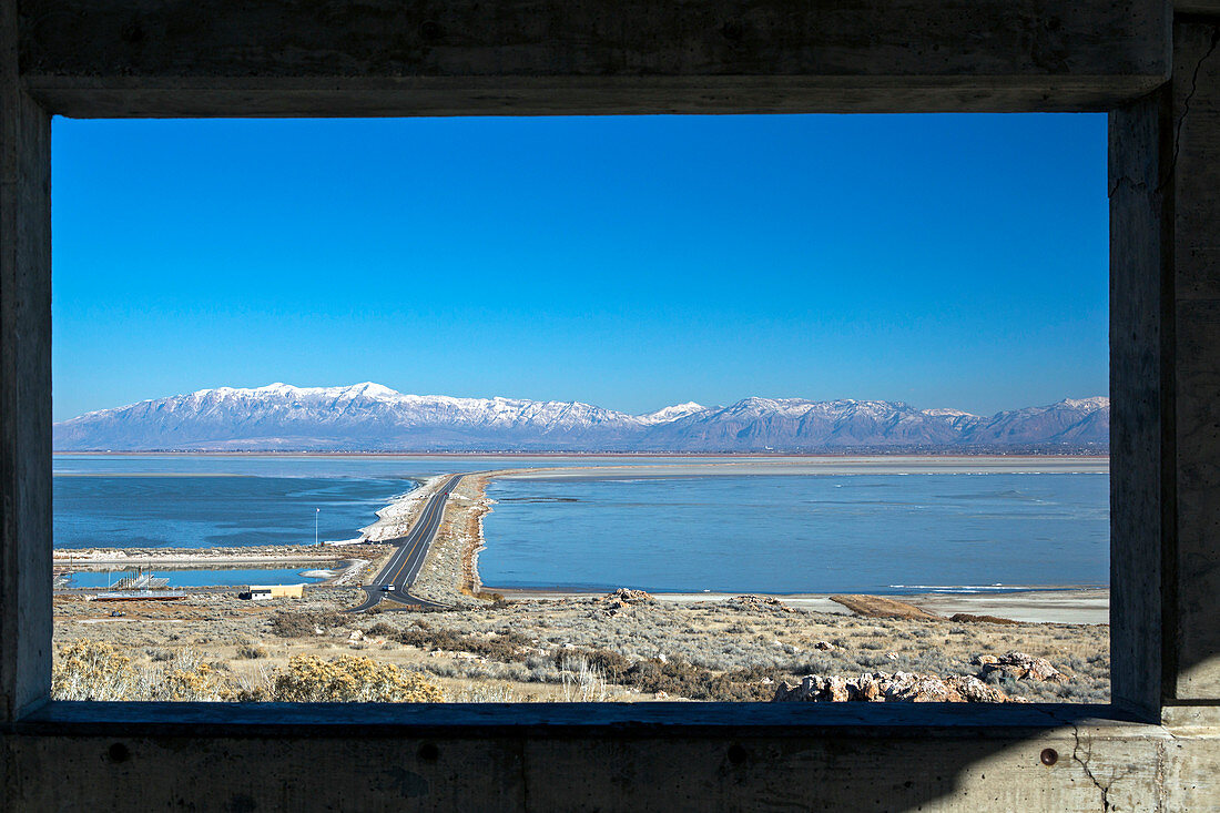 View from Antelope Island,USA