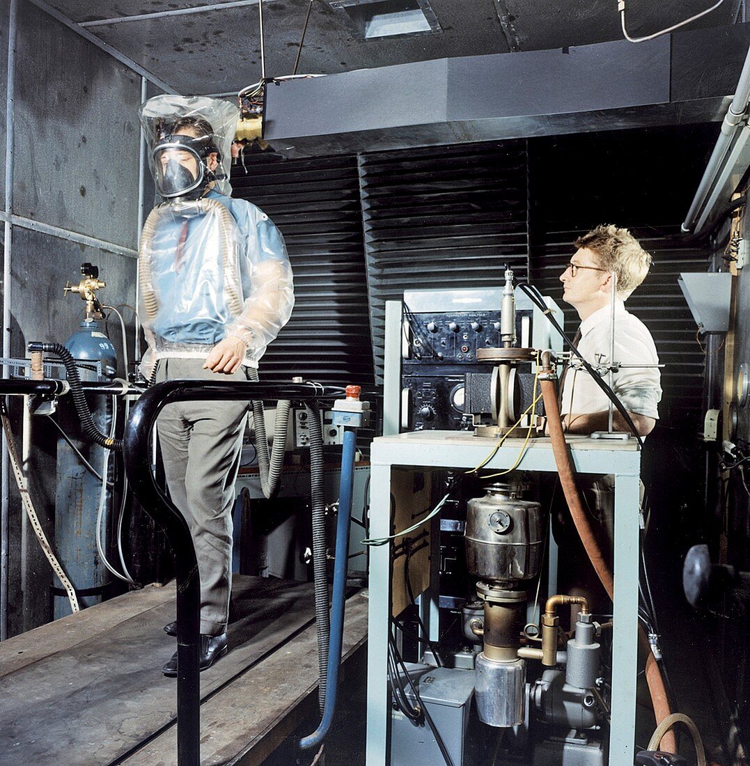 Breathing apparatus test facility,1960s