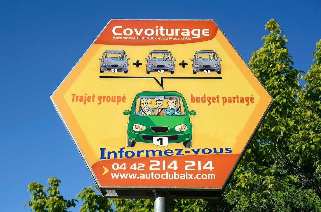 Car share advert,France