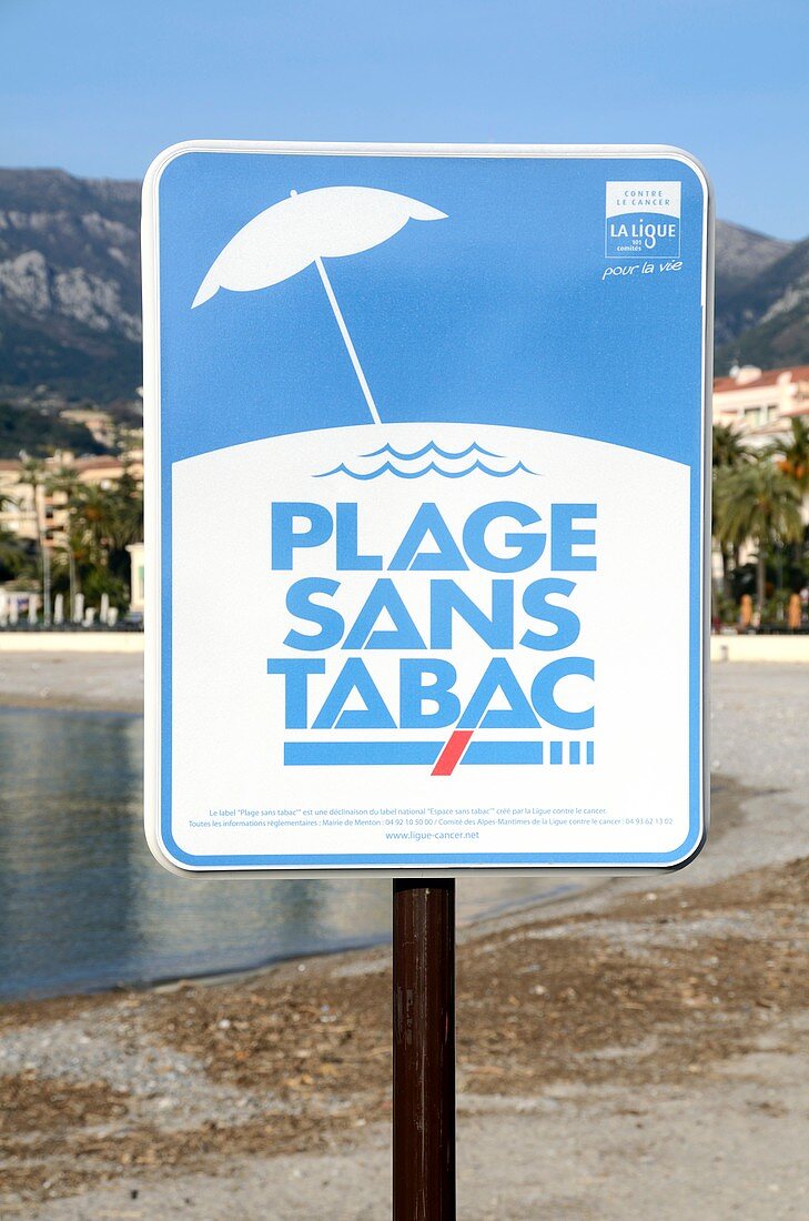 No-smoking beach,France