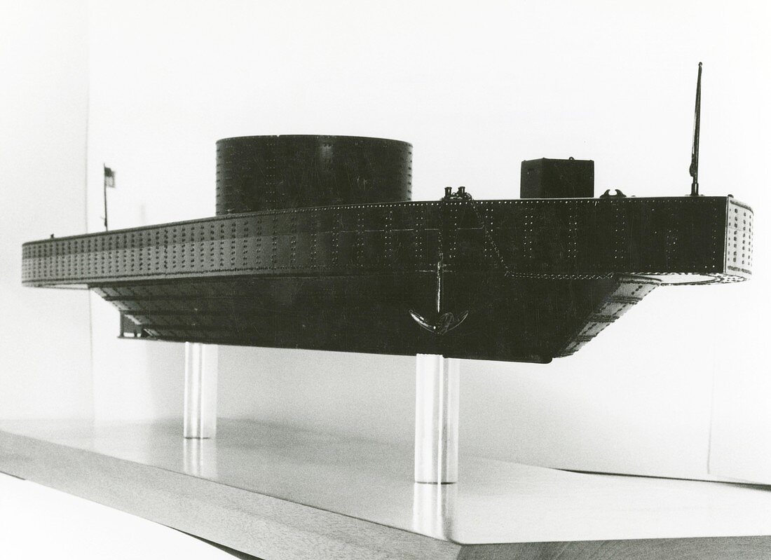 Model of ironclad warship USS Monitor