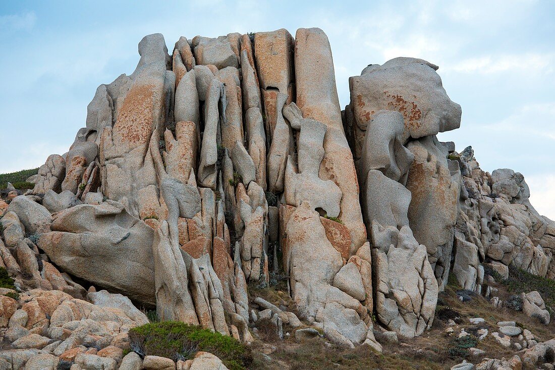 Weathered granitic bedrock