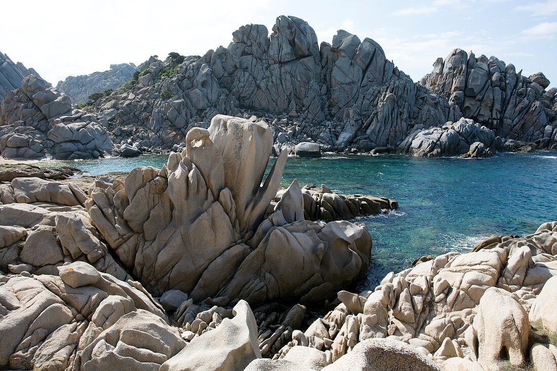 Granite coast in Sardinia