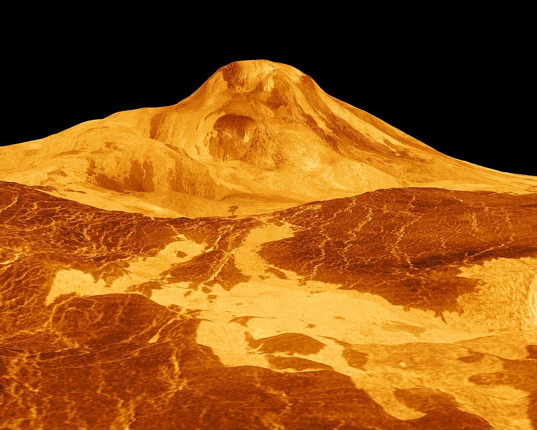 Surface of Venus,composite radar image