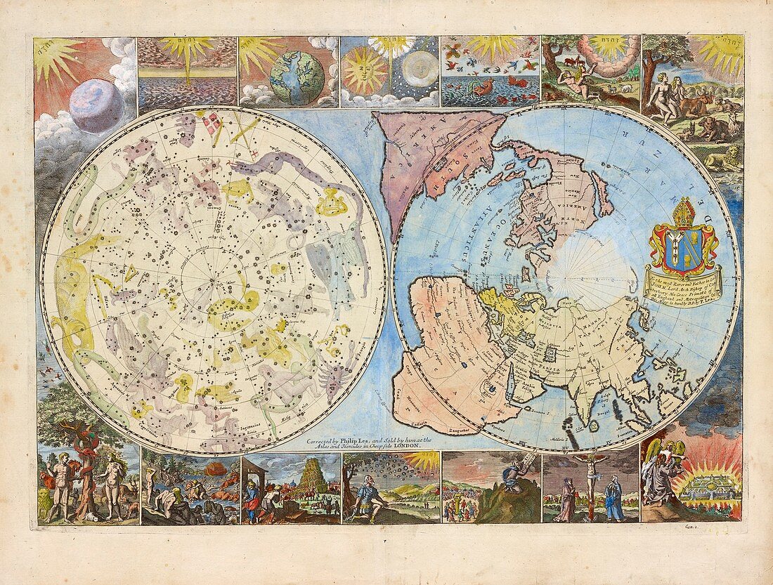 Northern hemisphere map,1699