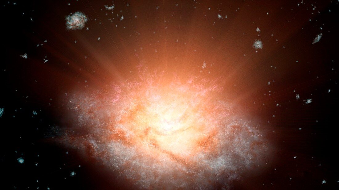Extremely luminous infrared galaxy
