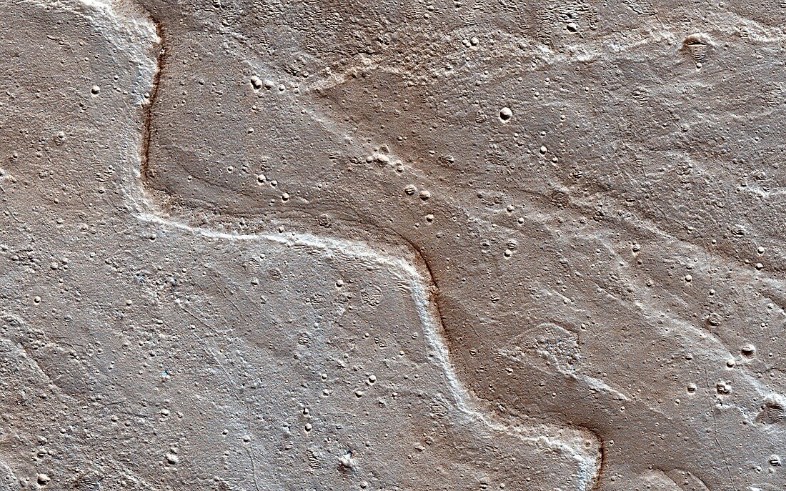 River deposits on Mars,MRO image