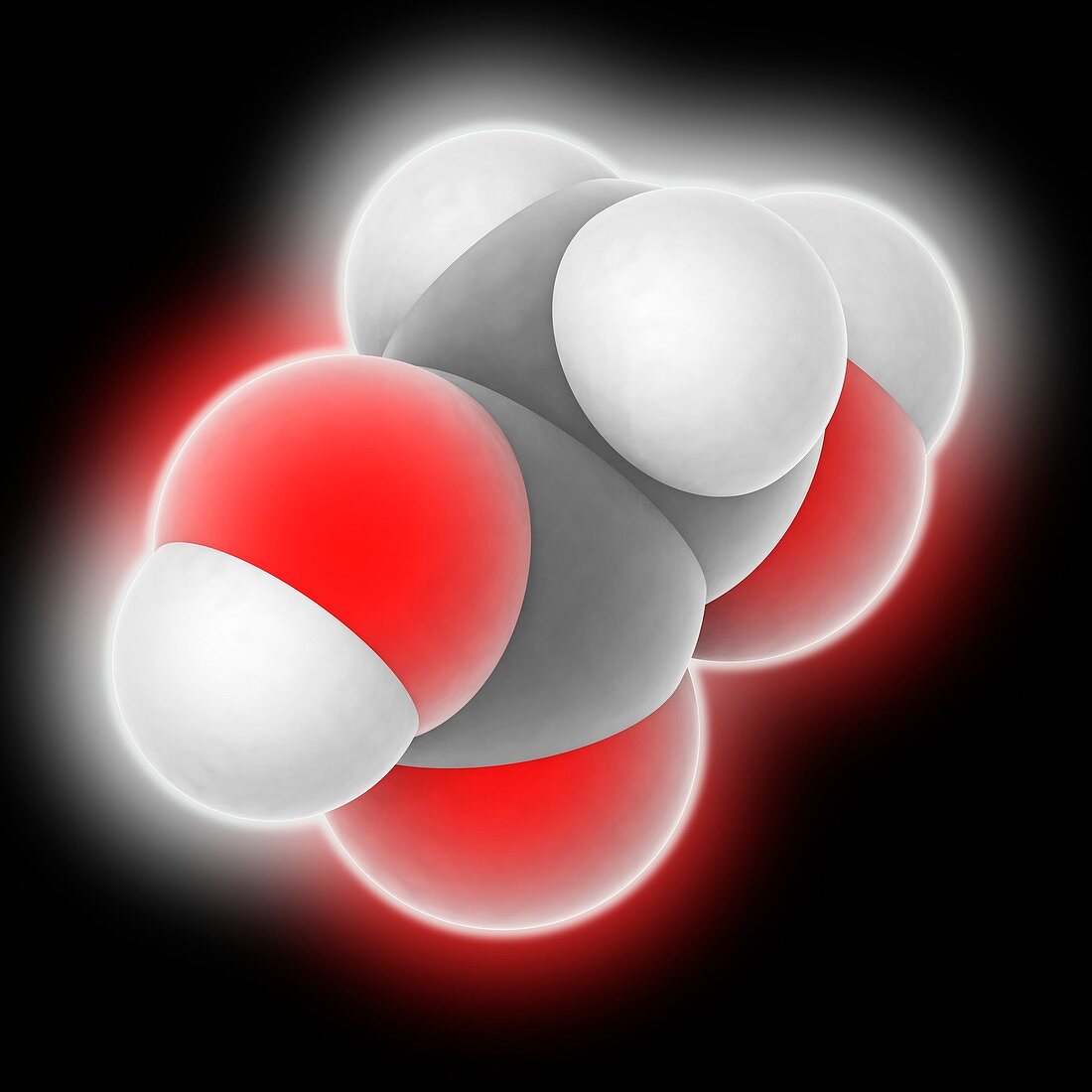 Hydroxyacetic acid molecule