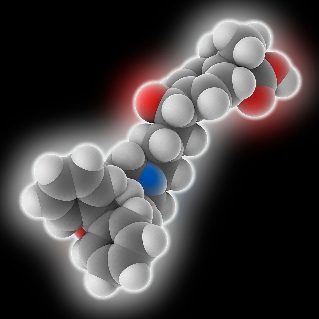 Fexofenadine drug molecule